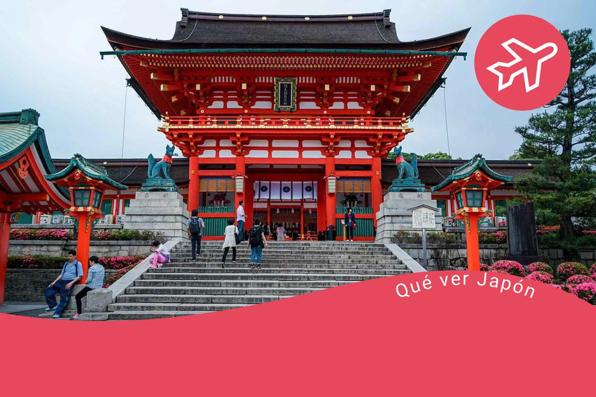 El santuario Fushimi Inari en Kioto, Japón.