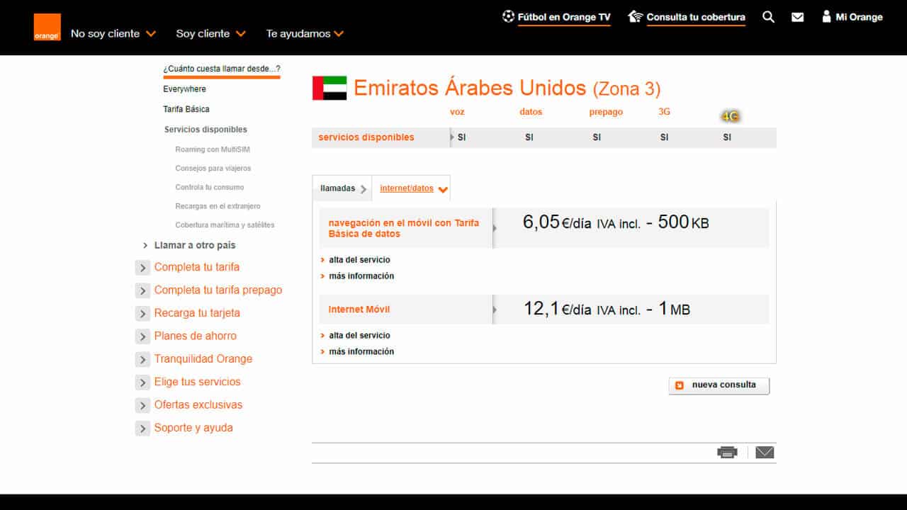 internet emiratos arabes unidos orange