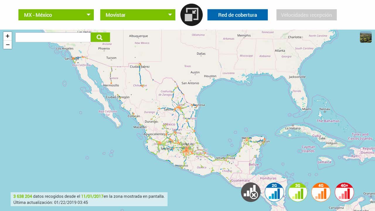 roaming norteamerica con movistar mexico