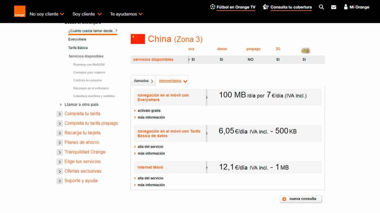 roaming china con orange