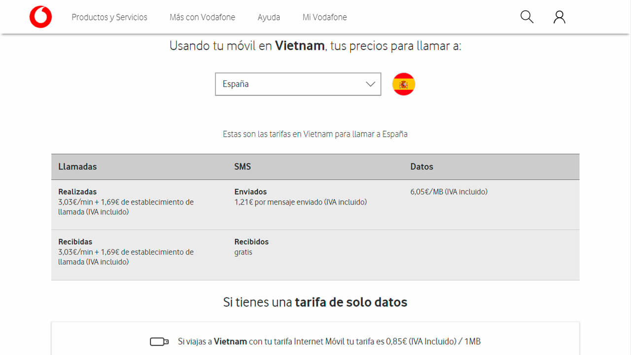roaming vietnam vodafone