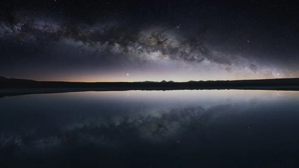 Noche estrellada en el desierto de Atacama, Chile.