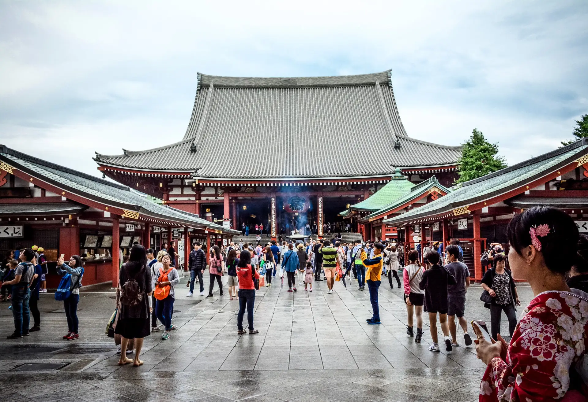 Templo Sensō-ji en Asakusa, Tokio, ciudades de Japón