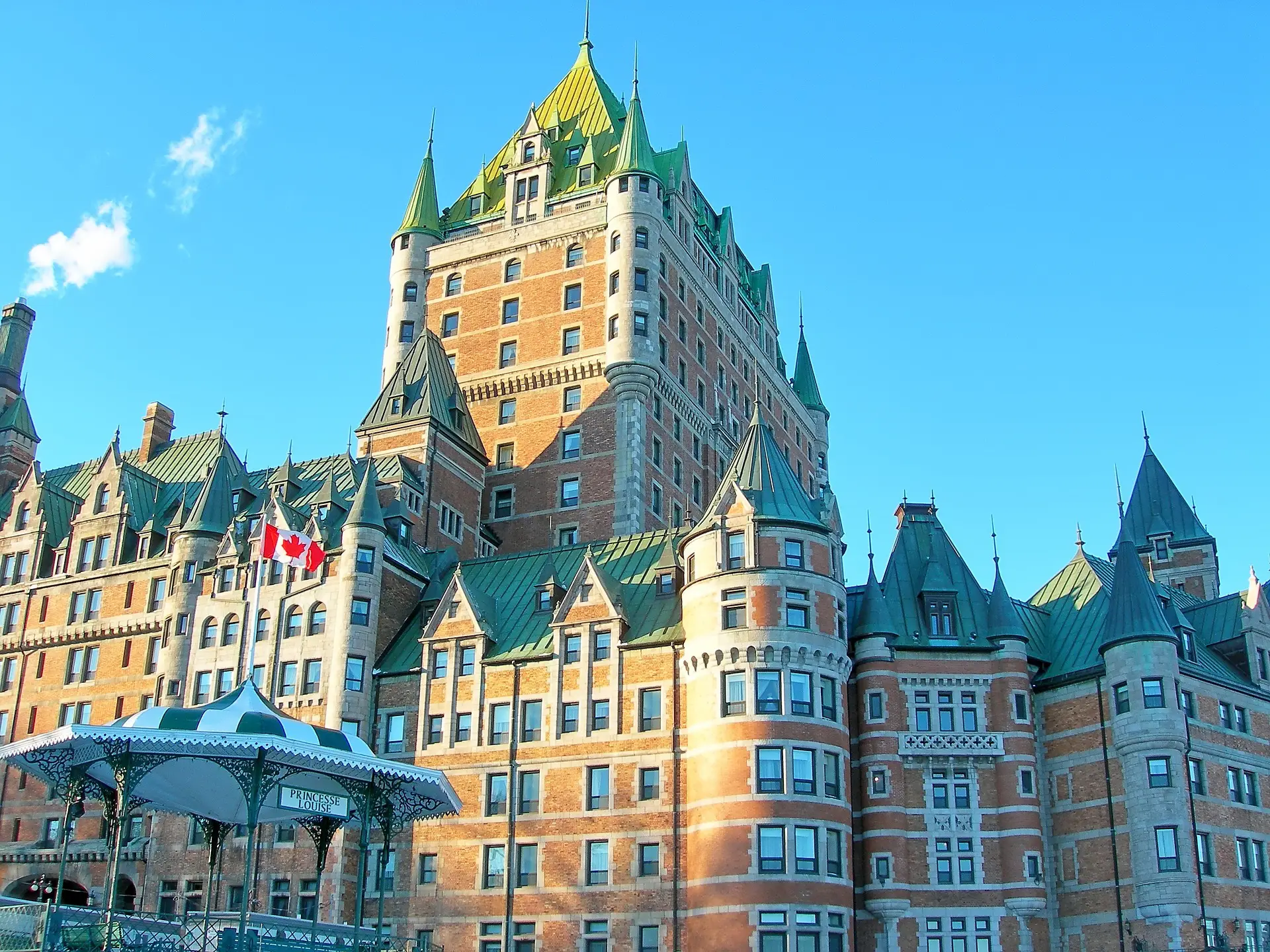 Chateau Frontenac en Quebec, ciudades bonitas de Canadá