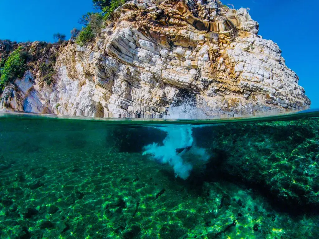 Isla en Saranda Albania, playas, riviera europea