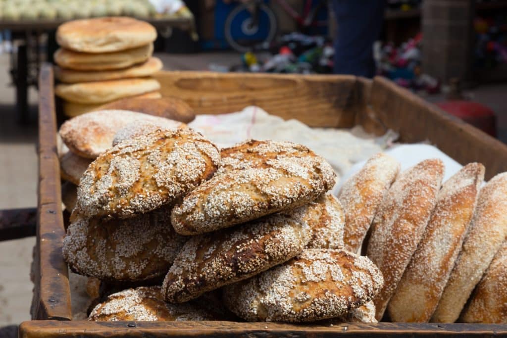 Comer pan en Marruecos
