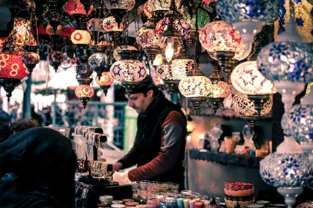 Tienda de Lamparas. Estambul, Turquía.