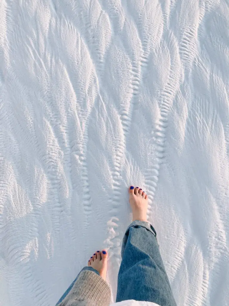 Caminar por Pamukkale descalzo