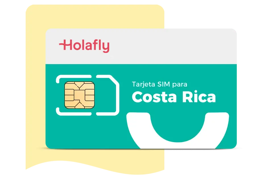 Tarjeta SIM de datos para Costa Rica de Holafly, datos móviles, internet