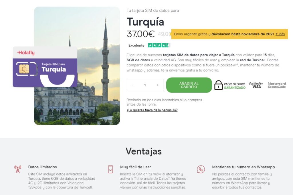 tarjeta sim prepago es alternativa al roaming en turquia