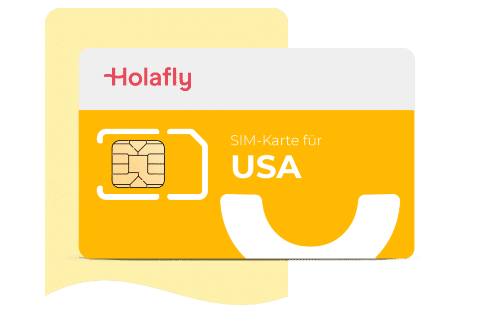 Prepaid SIM-Karte USA von Holafly mit unlimiterten Datenvolumen 