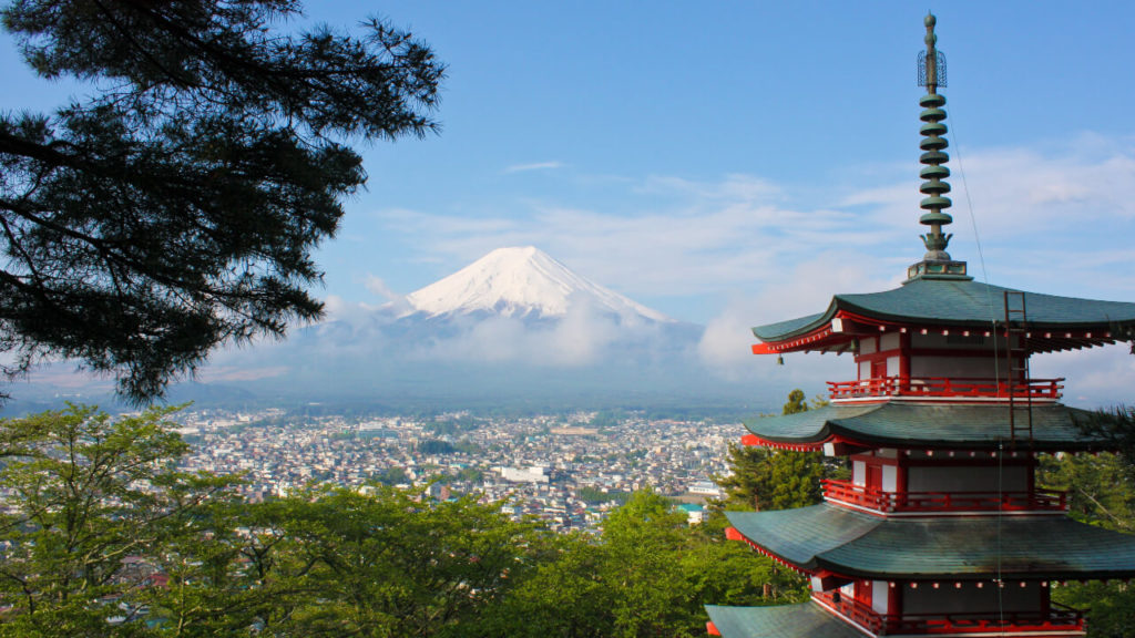 Ville de Fujiyoshida, Chubu, Japon