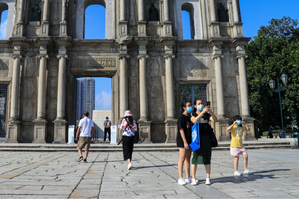 Ruines de la cathédrale Saint-Paul à Macao. Asie